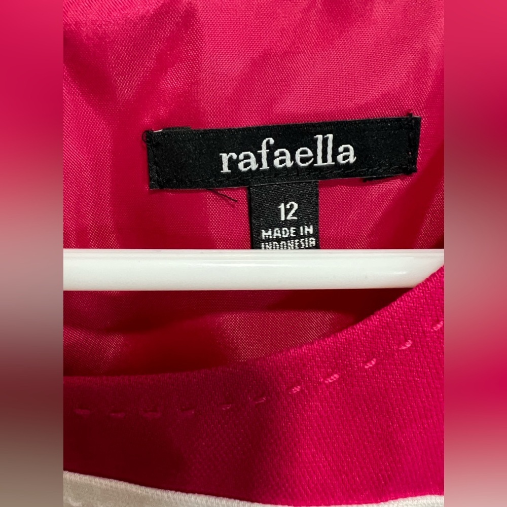 Rafaella Pink & White Dress Size 12 New With Tags - Picture 2 of 4